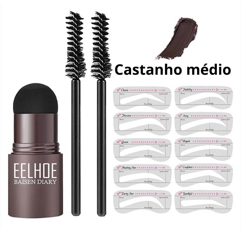 Kit de Modelagem para Sobrancelhas Profissional à prova d'água.